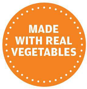 Made with real vegetables